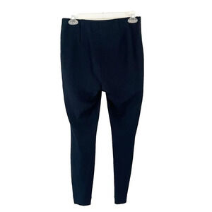 J Jill Ponte Womens Black Ankle Leggings Pants Small Petite Stretch Pull On